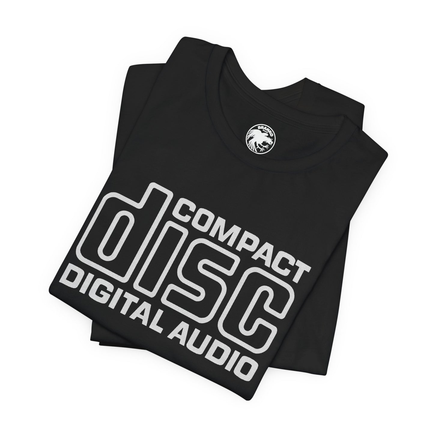 Compact Disc Logo (Graphic Logo with Vintage Print Effect)