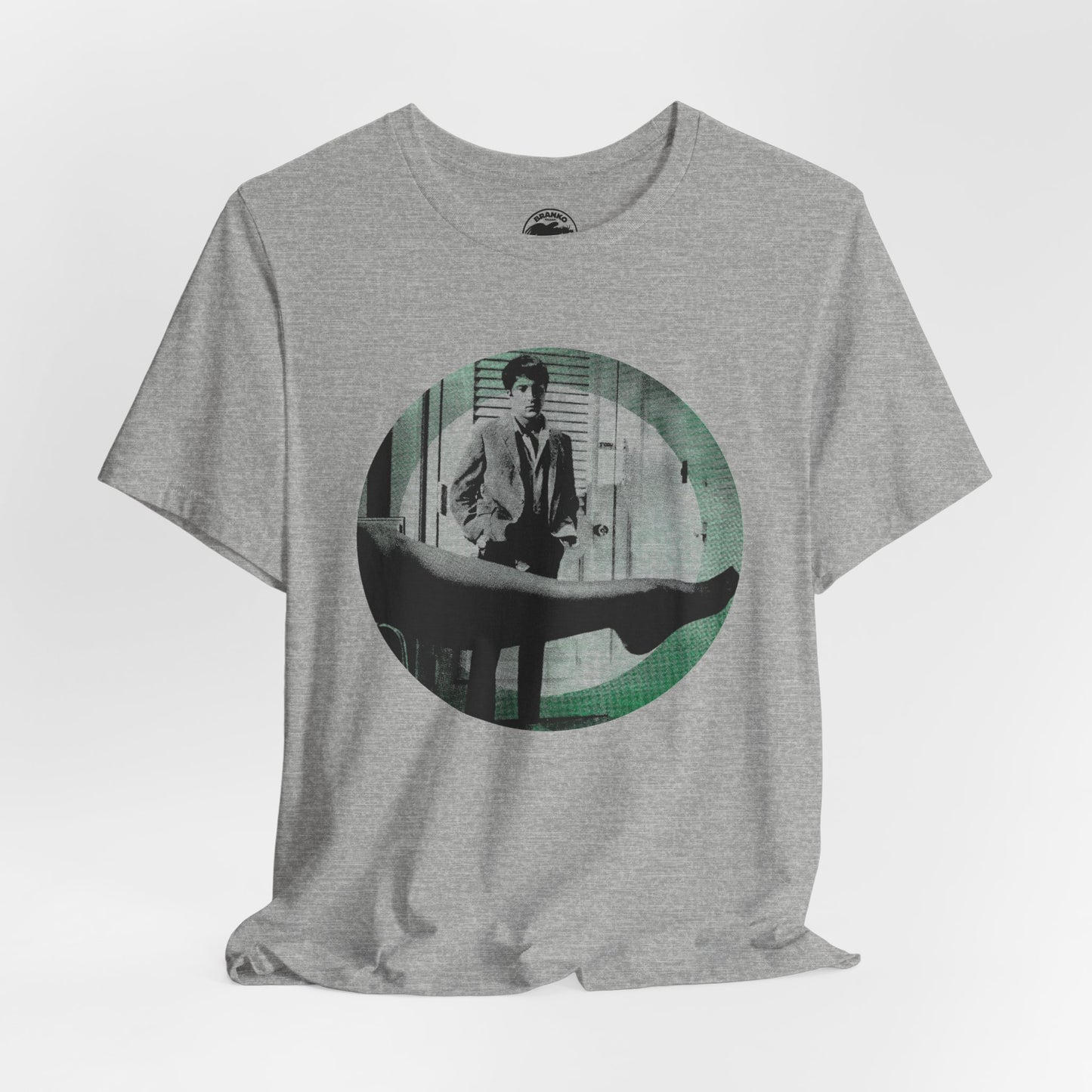 The Graduate (Mod Circle Graphic with Vintage Print Effect/Dustin Hoffman/Anne Bancroft/Mrs. Robinson)