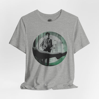 The Graduate (Mod Circle Graphic with Vintage Print Effect/Dustin Hoffman/Anne Bancroft/Mrs. Robinson)