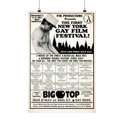 1979 New York Gay Erotic Film Festival Poster (Reprint of 1979 Promo Poster)