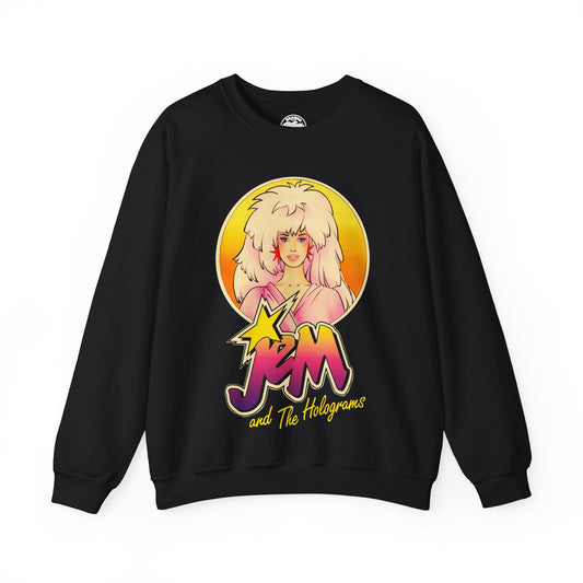 Jem and the Holograms (Oversized Graphic with Vintage Print Effect)