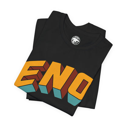 Eno (Here Come the Warm Jets Logo/Brian Eno shirt)