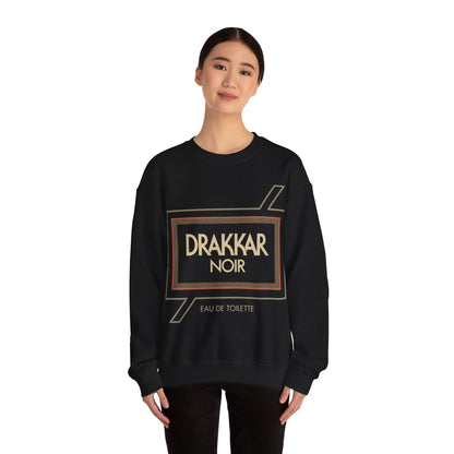 Drakkar Noir Sweatshirt (Oversized Logo with Vintage Print Effect)
