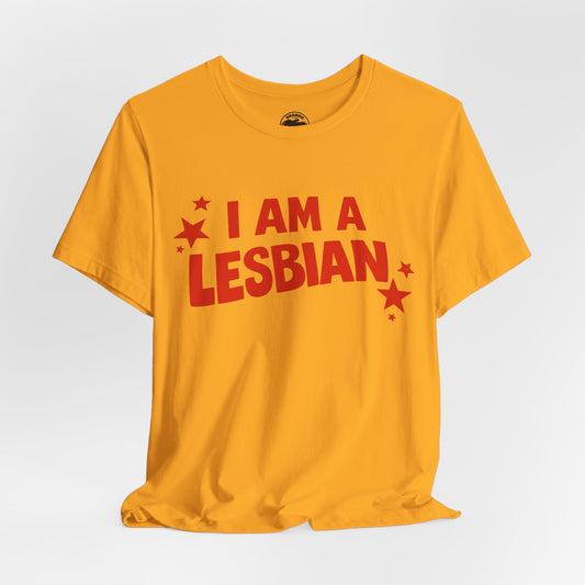 I Am A Lesbian (Replica Lyn Cooper 1974 International Women's Day Protest Shirt)