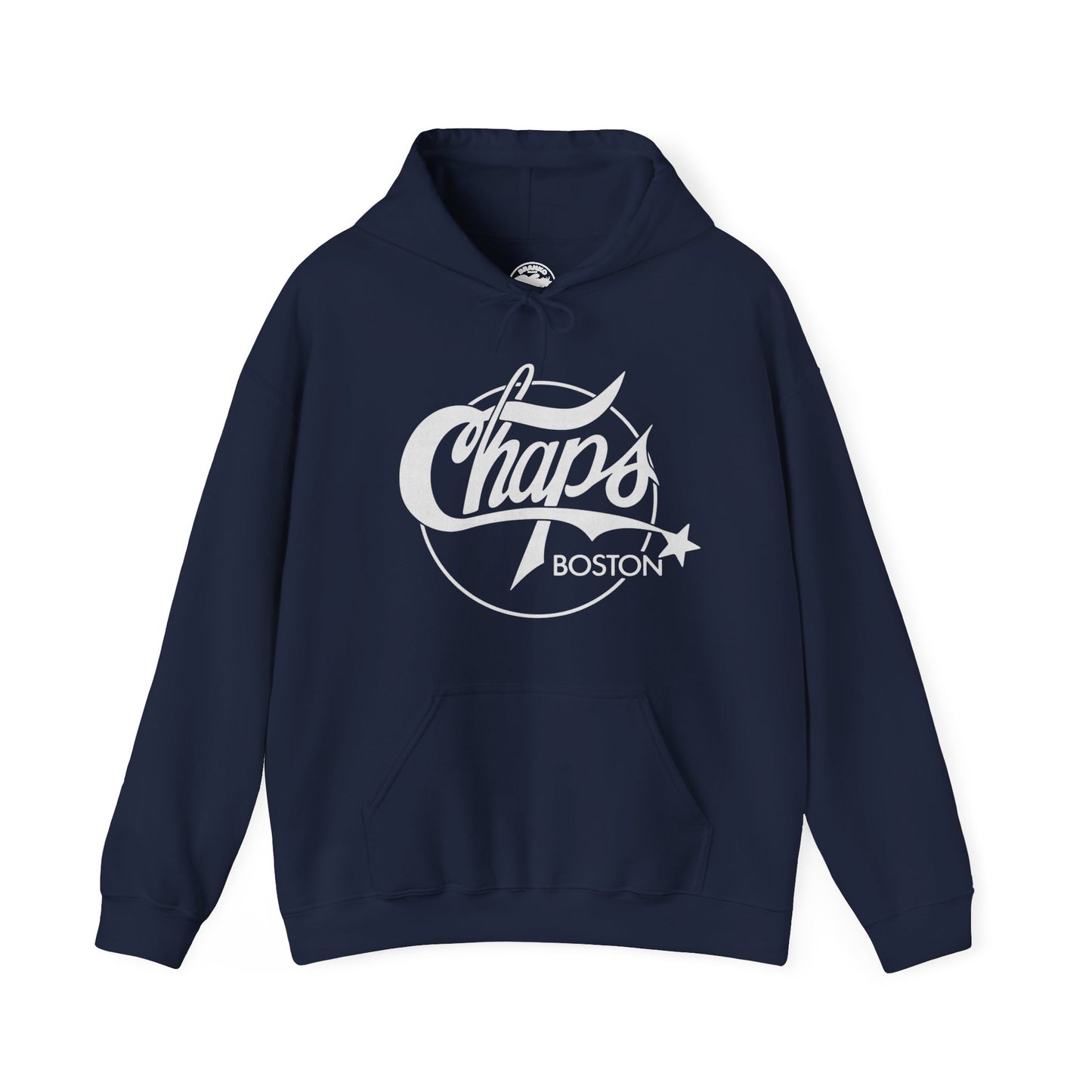 Chaps Boston Hoodie (Boston Gay Bar/80's and 90's/80's Logo with Vintage Print Effect)