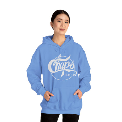 Chaps Boston Hoodie (Boston Gay Bar/80's and 90's/80's Logo with Vintage Print Effect)