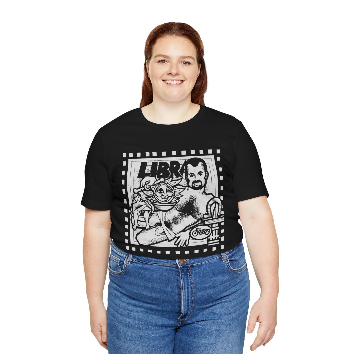Libra (Replica 1977 Febe's Leather Bar Promo Tee/Gay Astrology)