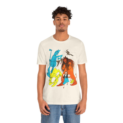 Wizard of Oz (Al Hirschfeld Color Illustration with Vintage Print Effect)