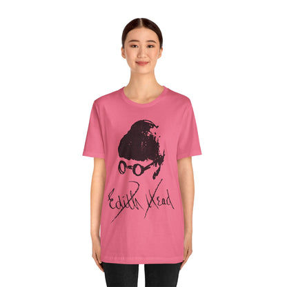 Edith Head (Self Portrait and Signature with Vintage Effect)