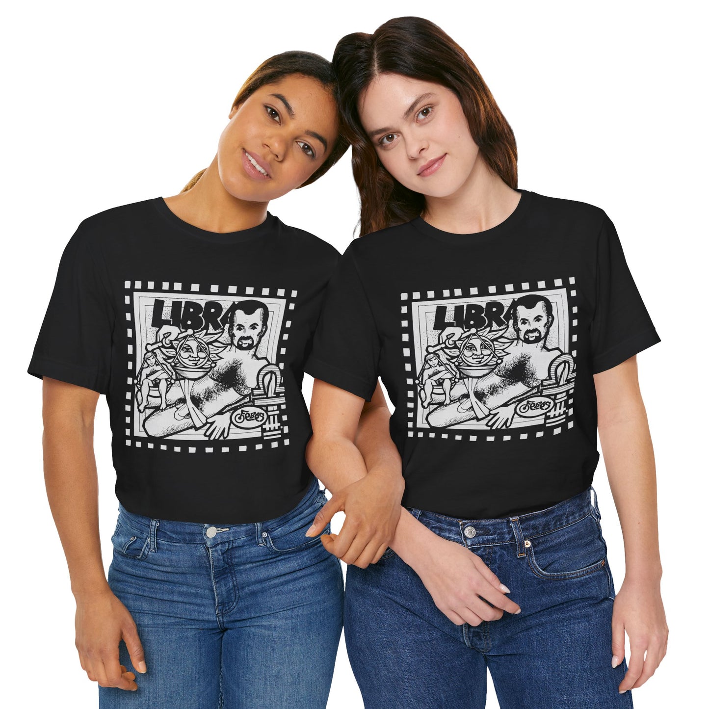 Libra (Replica 1977 Febe's Leather Bar Promo Tee/Gay Astrology)
