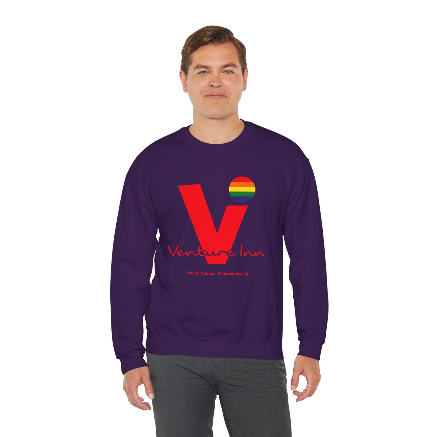 Venture Inn Sweatshirt (Philadelphia Gay Bar/1973-2016/90's Logo with Vintage Print Effect)