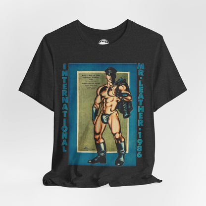 International Mr. Leather 1986 (Replica Promo Shirt/Gay Leatherman Contest/Vintage Gay Leather)