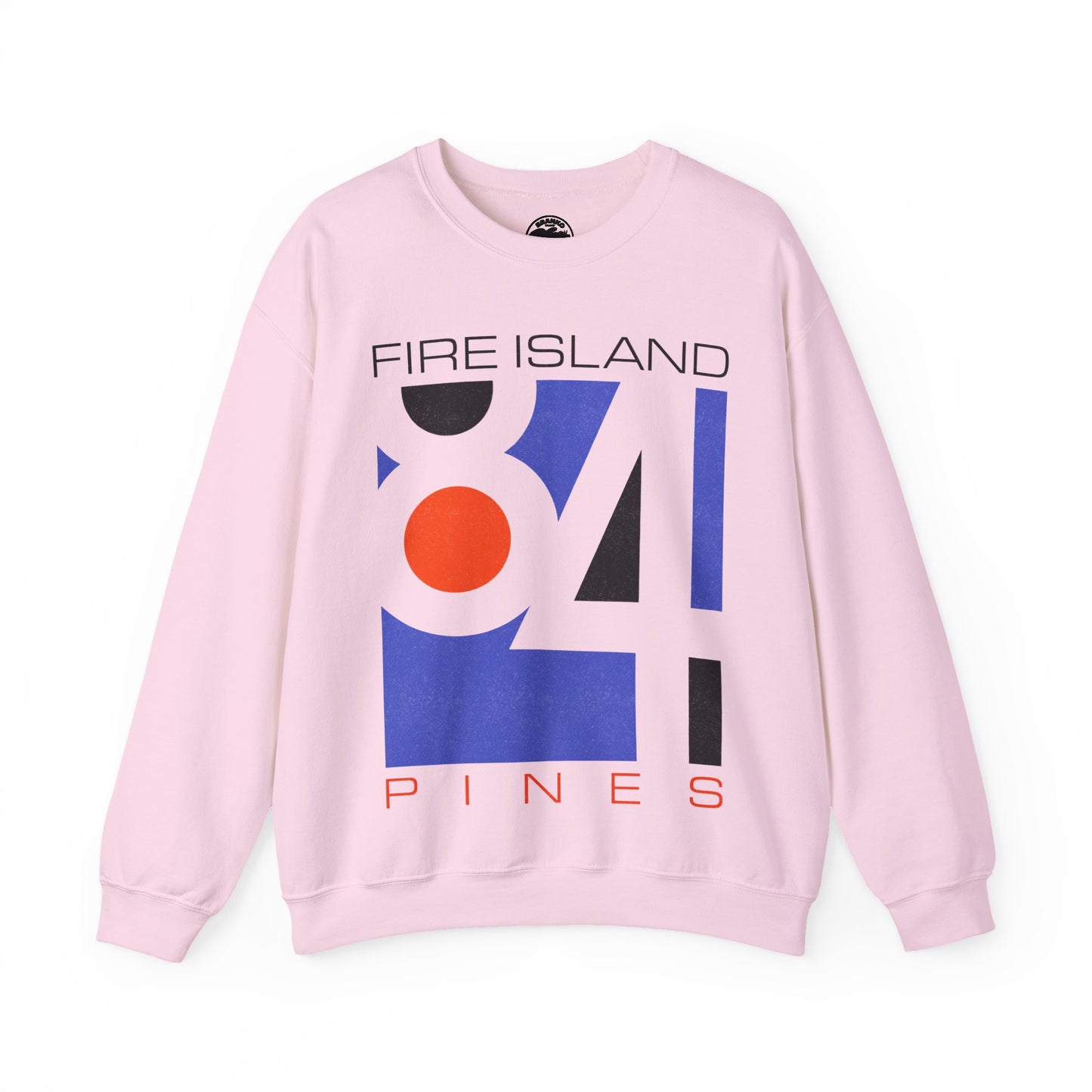 Fire Island Pines (Replica 1984 Souvenir Sweatshirt/Fire Island, New York/Graphic with Vintage Print Effect)