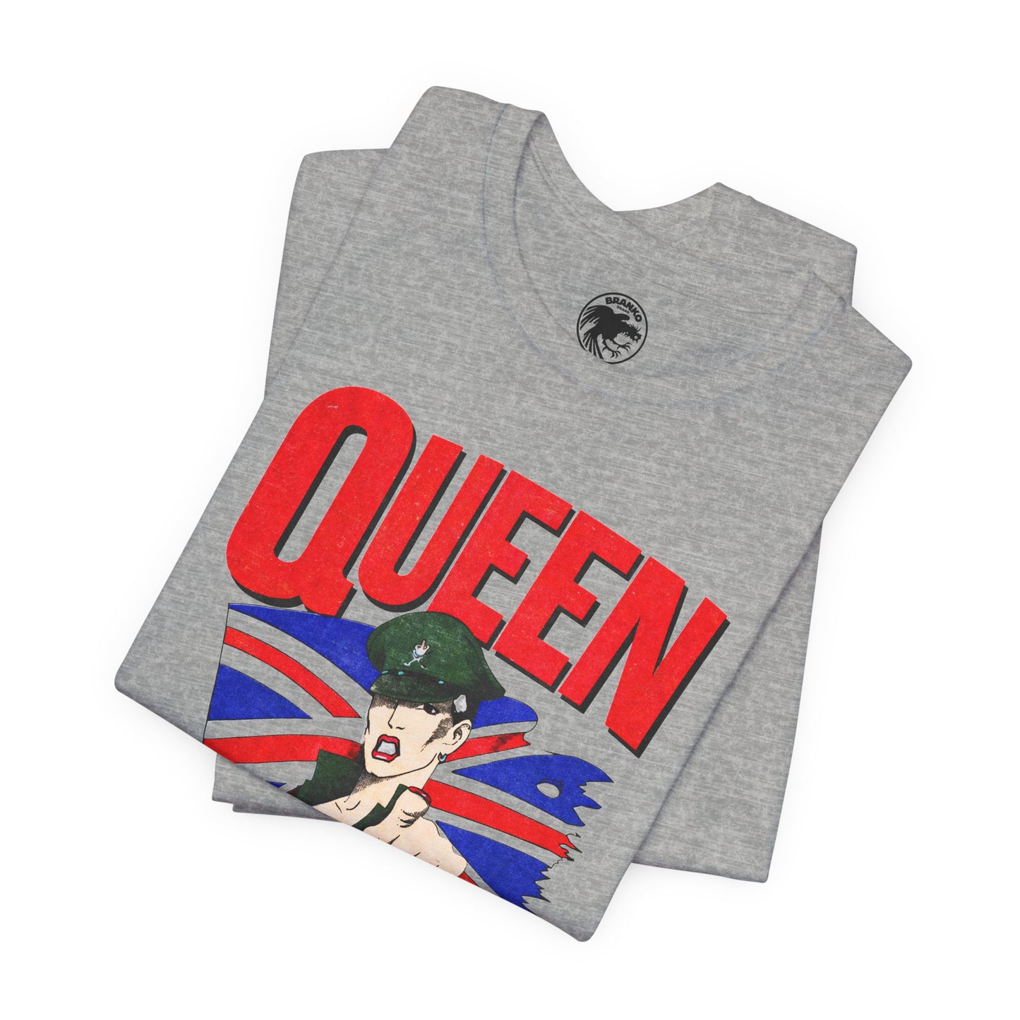 Queen (Replica 1982 Tour Shirt Front Design/Freddie Mercury Shirt)