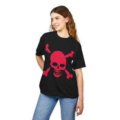 Pink Skull & Crossbones (Special Edition Boxy Heavy Tee/260 GSM/100% Combed Cotton)