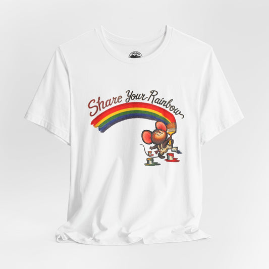 Share Your Rainbow (Replica 70's Iron-On Transfer Graphic)