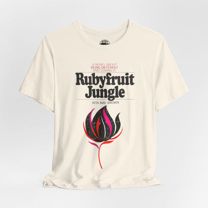 Rubyfruit Jungle (Book Cover Graphic with Vintage Print Effect/Lesbian Novel)
