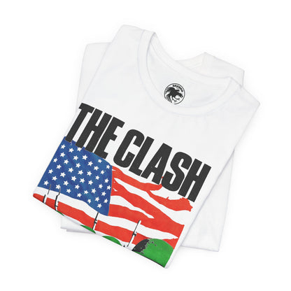 The Clash (Replica “Straight to Hell” Tee/Early 1980s/Graphic with Vintage Print Effect)