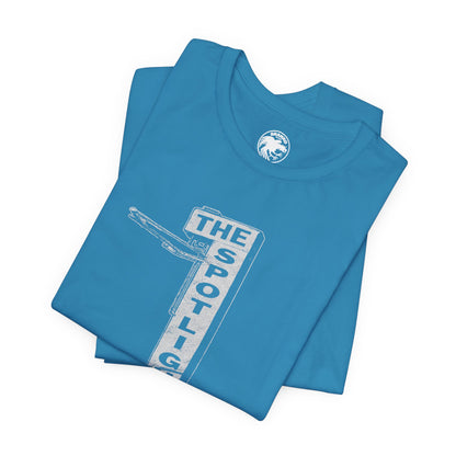 Spotlight (Historic Los Angeles Gay Bar/1963-2011/Exterior Sign Illustration with Vintage Print Effect)