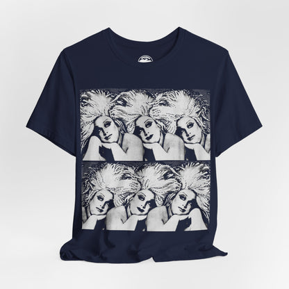 Divine (Oversized Graphic with Vintage Print Effect/Divine T-Shirt)