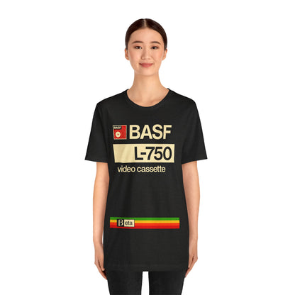 BASF Video Cassette (Beta Logo T-Shirt/80's Throwback Tee)