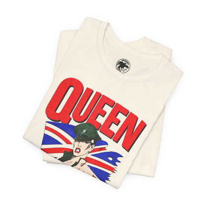 Queen (Replica 1982 Tour Shirt Front Design/Freddie Mercury Shirt)
