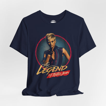 The Legend of Billie Jean Fair is Fair! (Graphic on Front and Slogan Back/Helen Slater/1985)