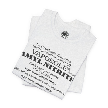 Vaporole Amyl Nitrite (Replica 70's Poppers Sub-Culture Tee/Gay Poppers)