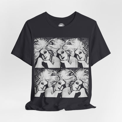 Divine (Oversized Graphic with Vintage Print Effect/Divine T-Shirt)