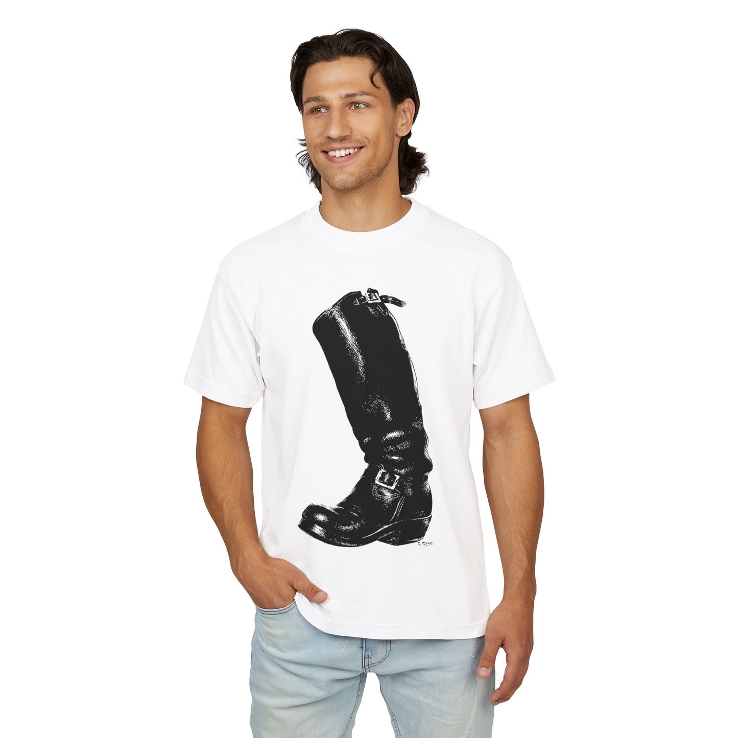 Boot by Bruce Rapp (Special Edition Boxy Heavy Tee/260 GSM/100% Combed Cotton)