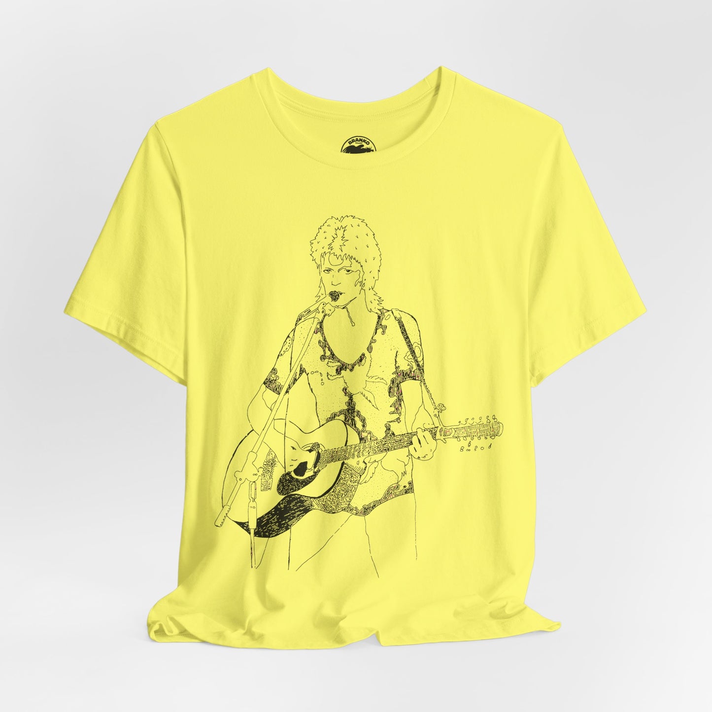 David Bowie (Ziggy Stardust Illustration from Spiders from Mars Tour/David Bowie Shirt)