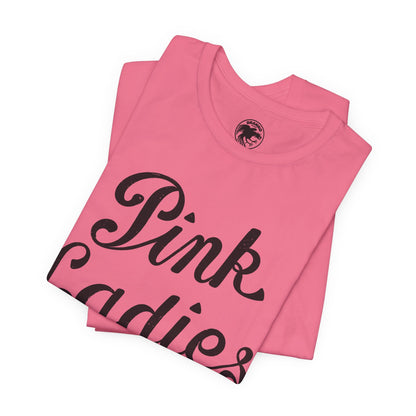 Pink Ladies (Grease Jacket Logo with Vintage Print Effect)