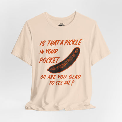 Is That a Pickle in Your Pocket... (Replica 70's Iron-On Transfer Graphic)