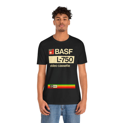 BASF Video Cassette (Beta Logo T-Shirt/80's Throwback Tee)