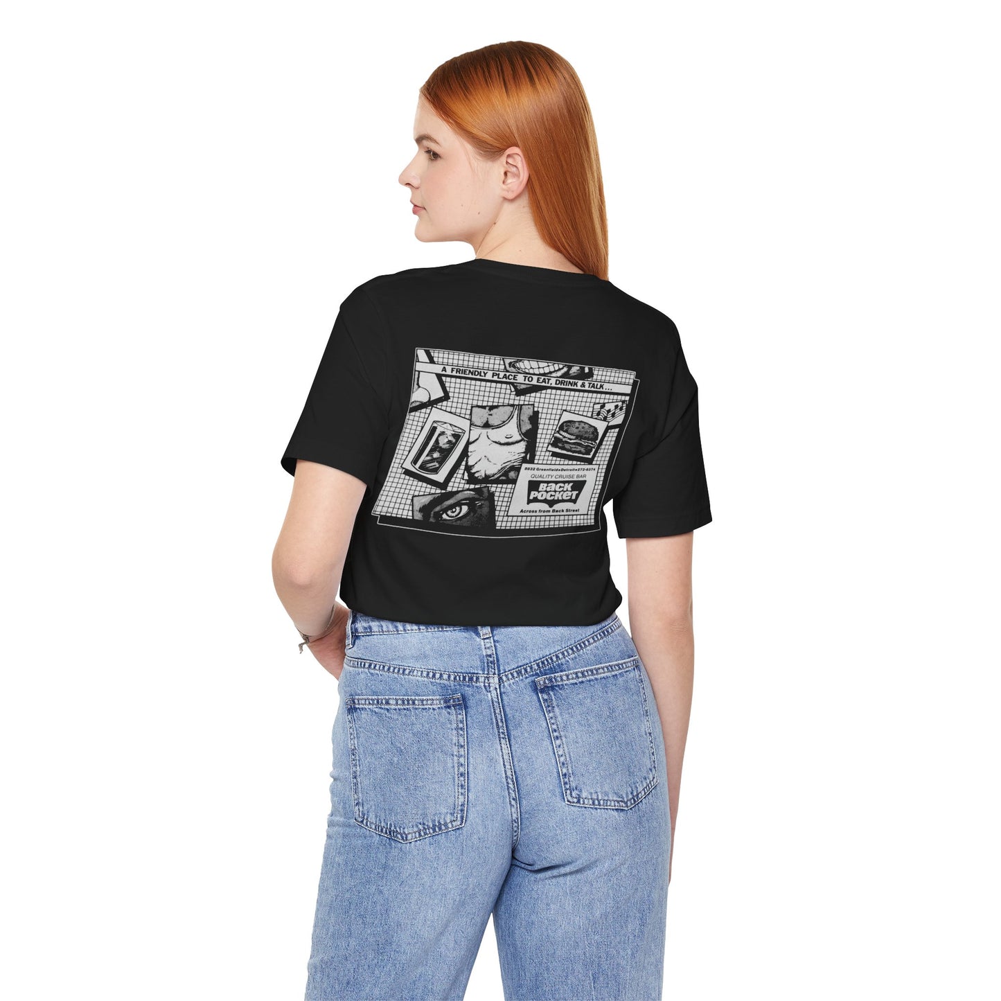 The Back Pocket (Detroit Gay Cruising Bar & Pool Hall/1980-2000/Design on Front and Back)
