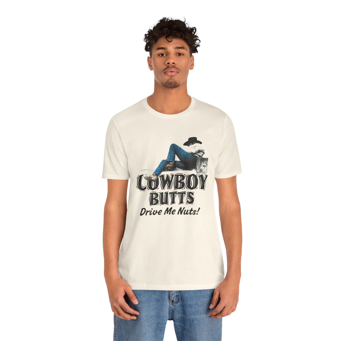 Cowboy Butts Drive Me Nuts! (Replica Novelty Tee/Gay Cowboy/1990s)
