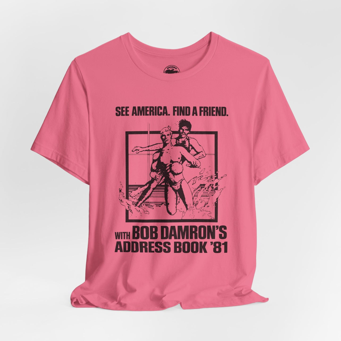 1981 Bob Damron’s Address Book (Replica Promo Shirt/See America. Find a Friend.)