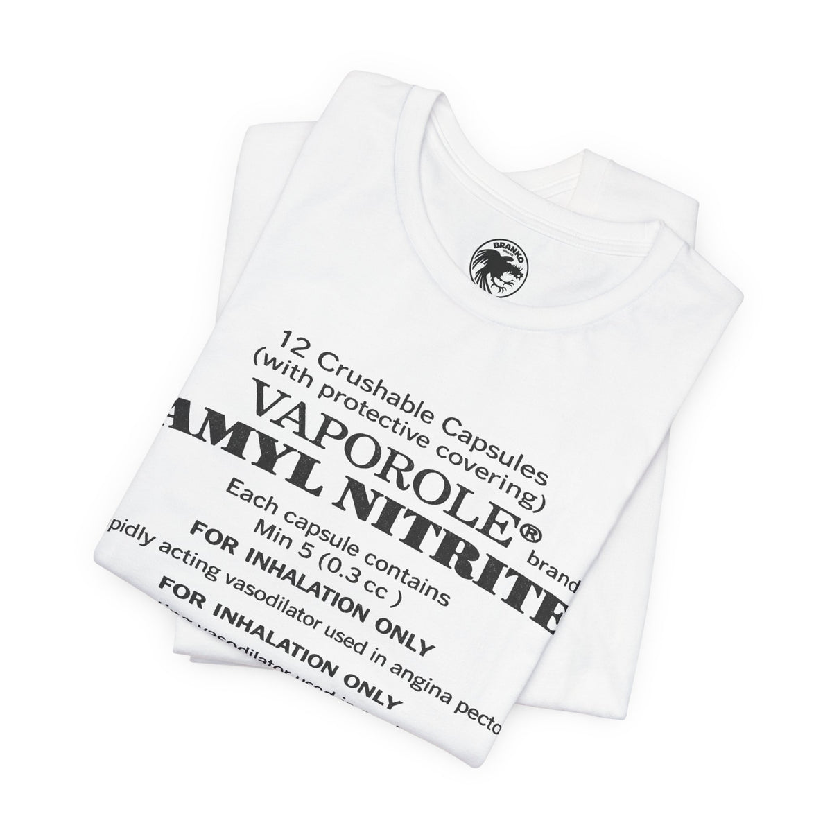 Vaporole Amyl Nitrite (Replica 70's Poppers Sub-Culture Tee/Gay Poppers)