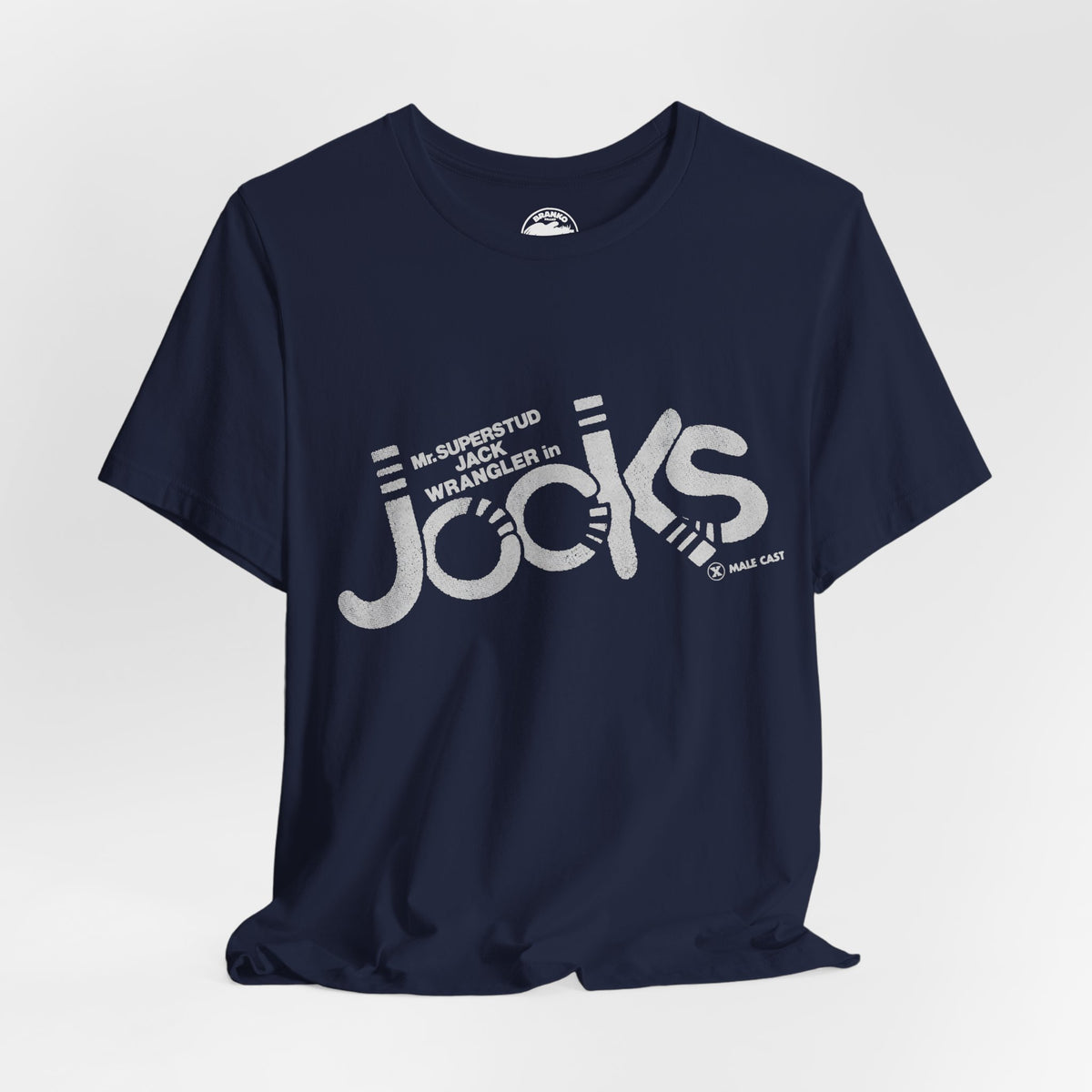 Jock's (Replica 70's Gay Adult Film Promo Tee/Jack Wrangler/70's Gay Porn)
