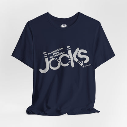 Jock's (Replica 70's Gay Adult Film Promo Tee/Jack Wrangler/70's Gay Porn)