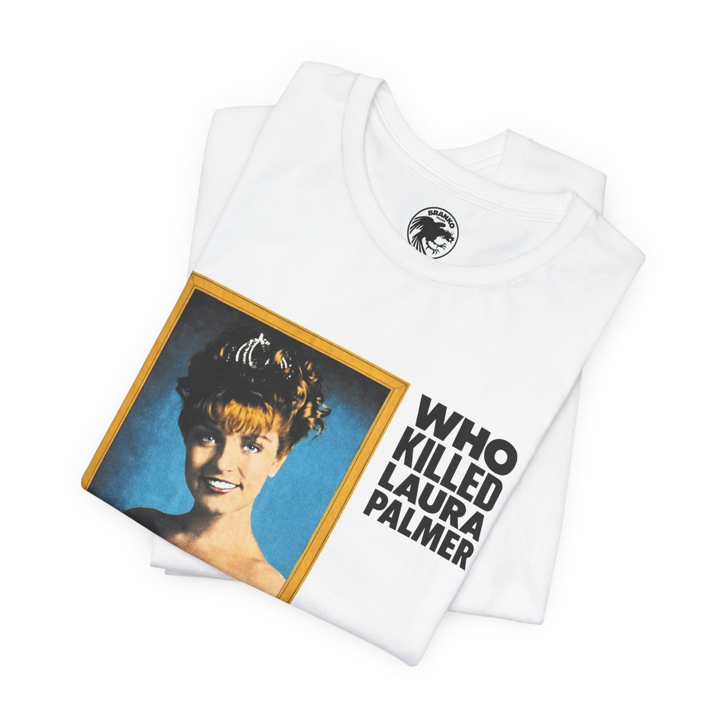Who Killed Laura Palmer? (Twin Peaks Replica Promo T-Shirt/1990/David Lynch)