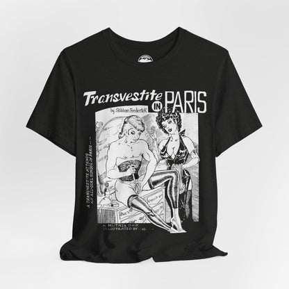 Transvestite in Paris (60's Gay Pulp Cover Artwork by Gene Bilbrew)