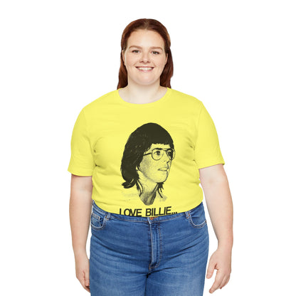 Love Billie, Zero Bobby (Replica 1973 Battle of the Sexes Fan Tee/Billie Jean King/Women's Sports)