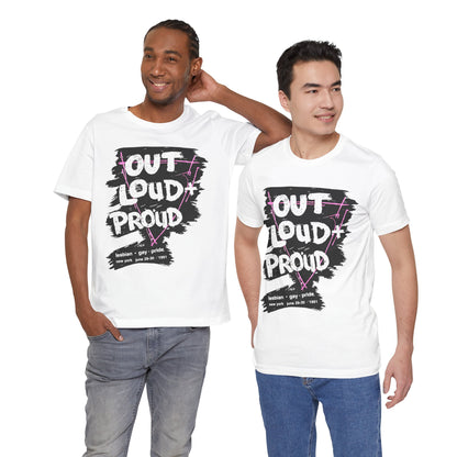 New York City Pride 1991 (Replica Promo Shirt/1991 Lesbian and Gay Pride/Out, Loud and Proud)