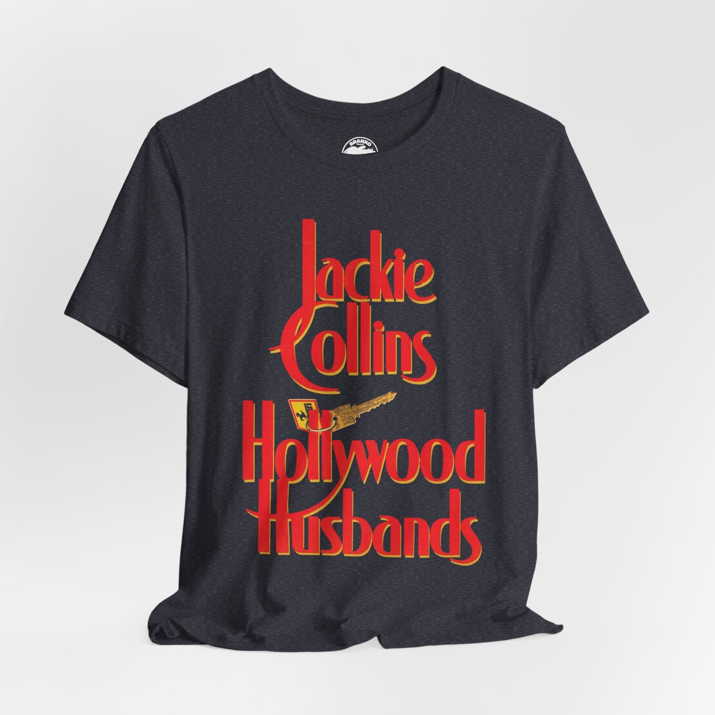 Hollywood Husbands (1986 Book Cover with Vintage Print Effect)
