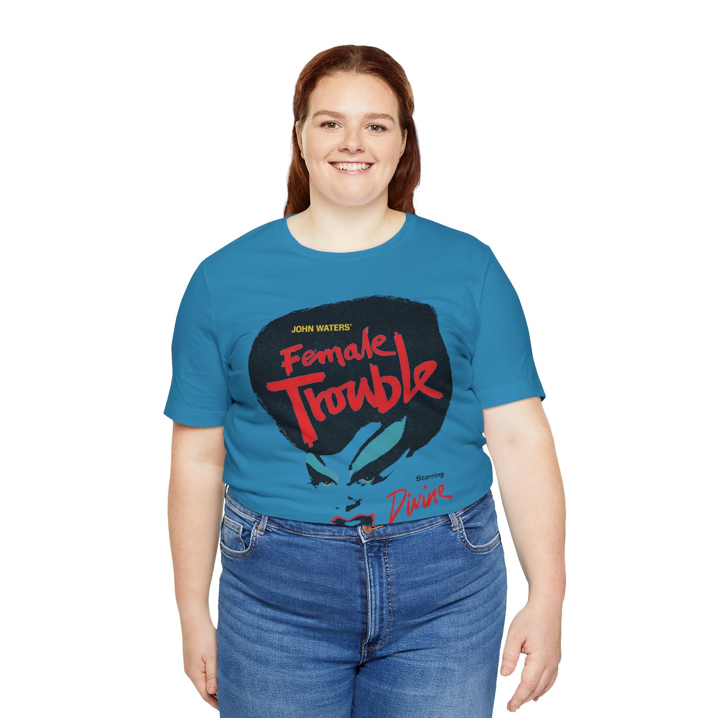 Female Trouble (John Waters/Divine/Graphic with Vintage Trashy Print Effect)