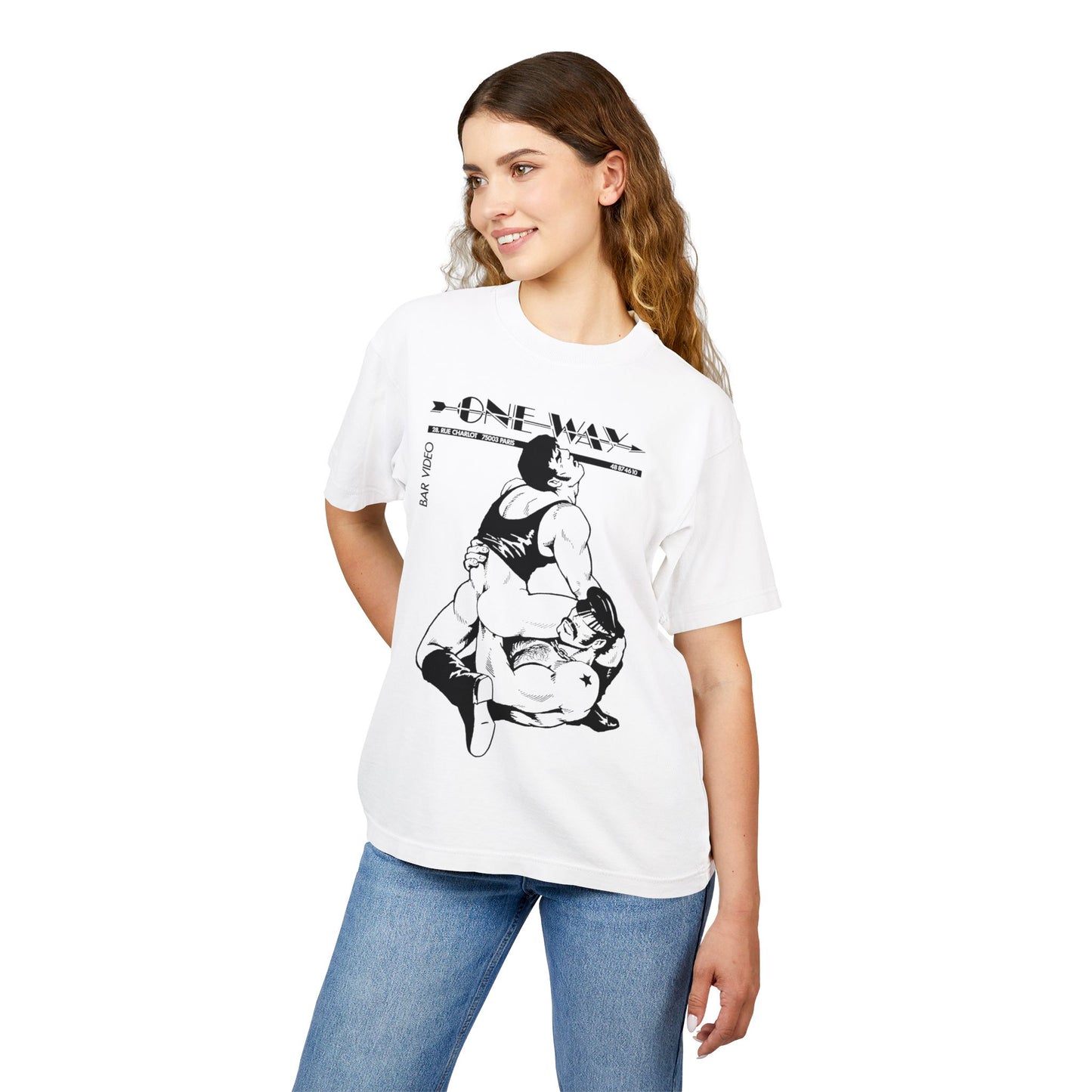 One Way Paris (Special Edition Boxy Heavy Tee/260 GSM/100% Combed Cotton)