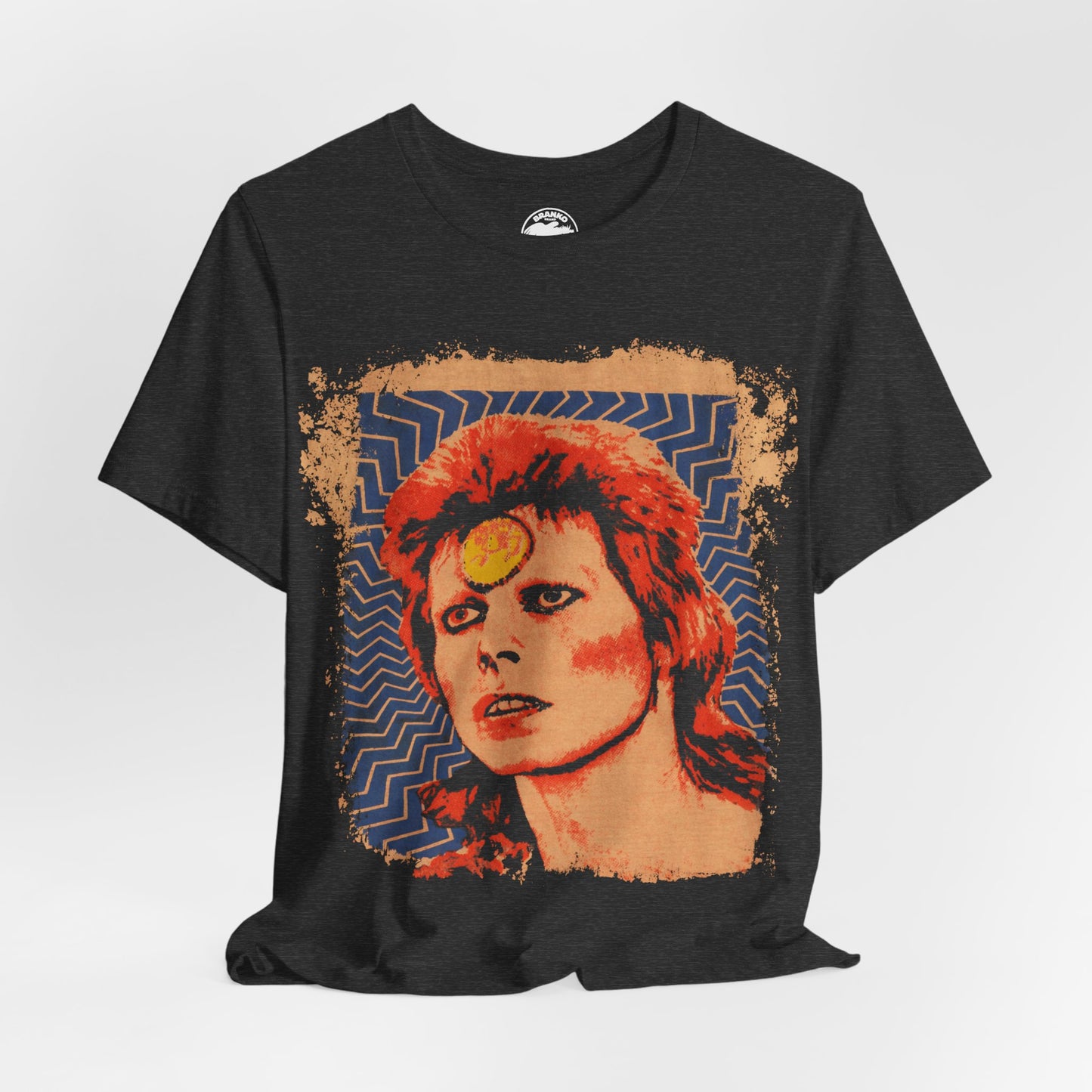 David Bowie (Ziggy Stardust Mosquitohead Inspired Graphic with Vintage Print)