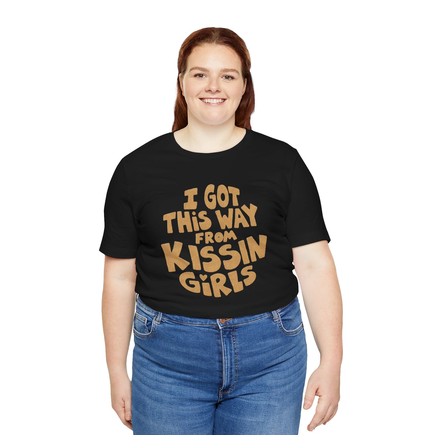 I Got This Way From Kissin’ Girls  (Replica 70's Lesbian Pride Shirt)