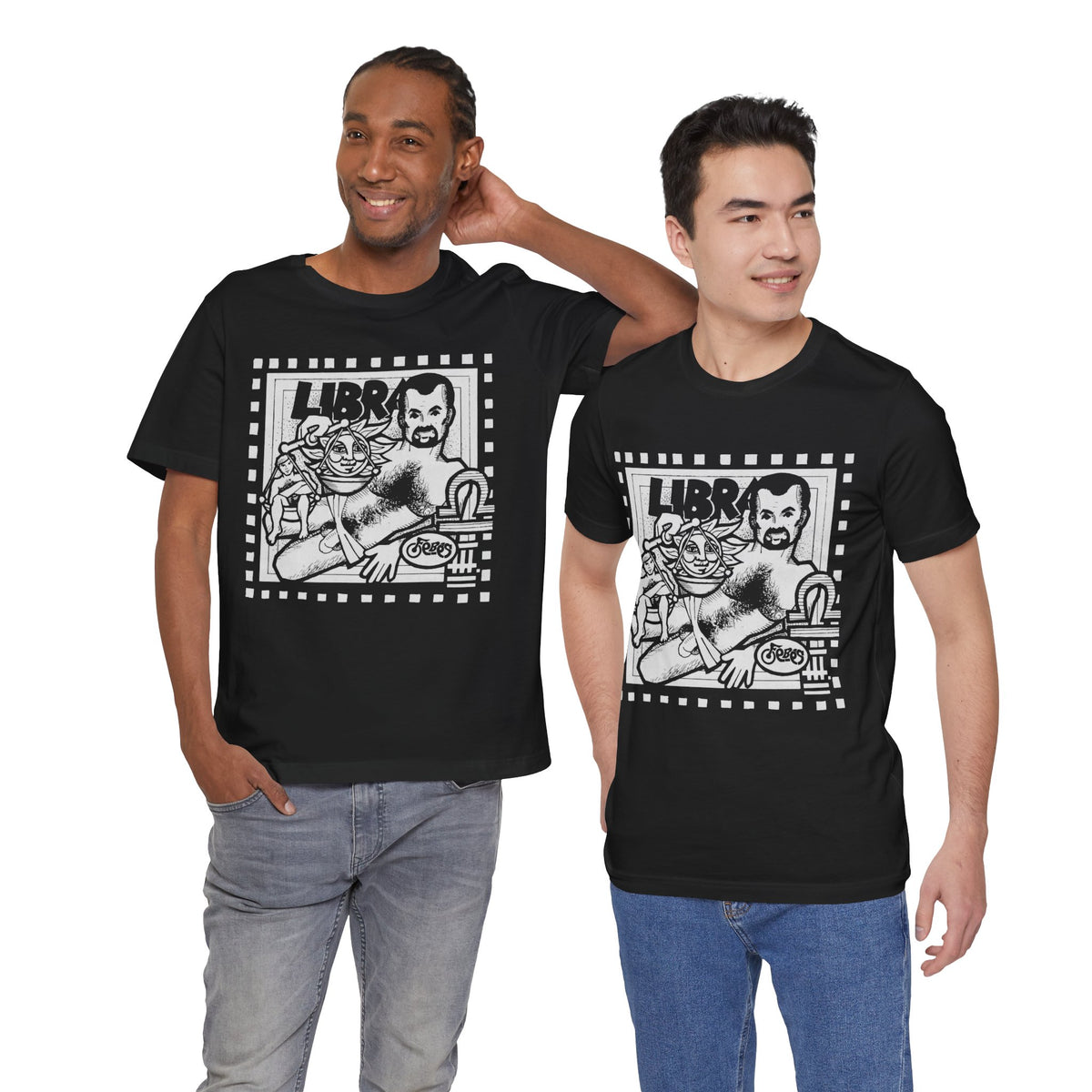 Libra (Replica 1977 Febe's Leather Bar Promo Tee/Gay Astrology)
